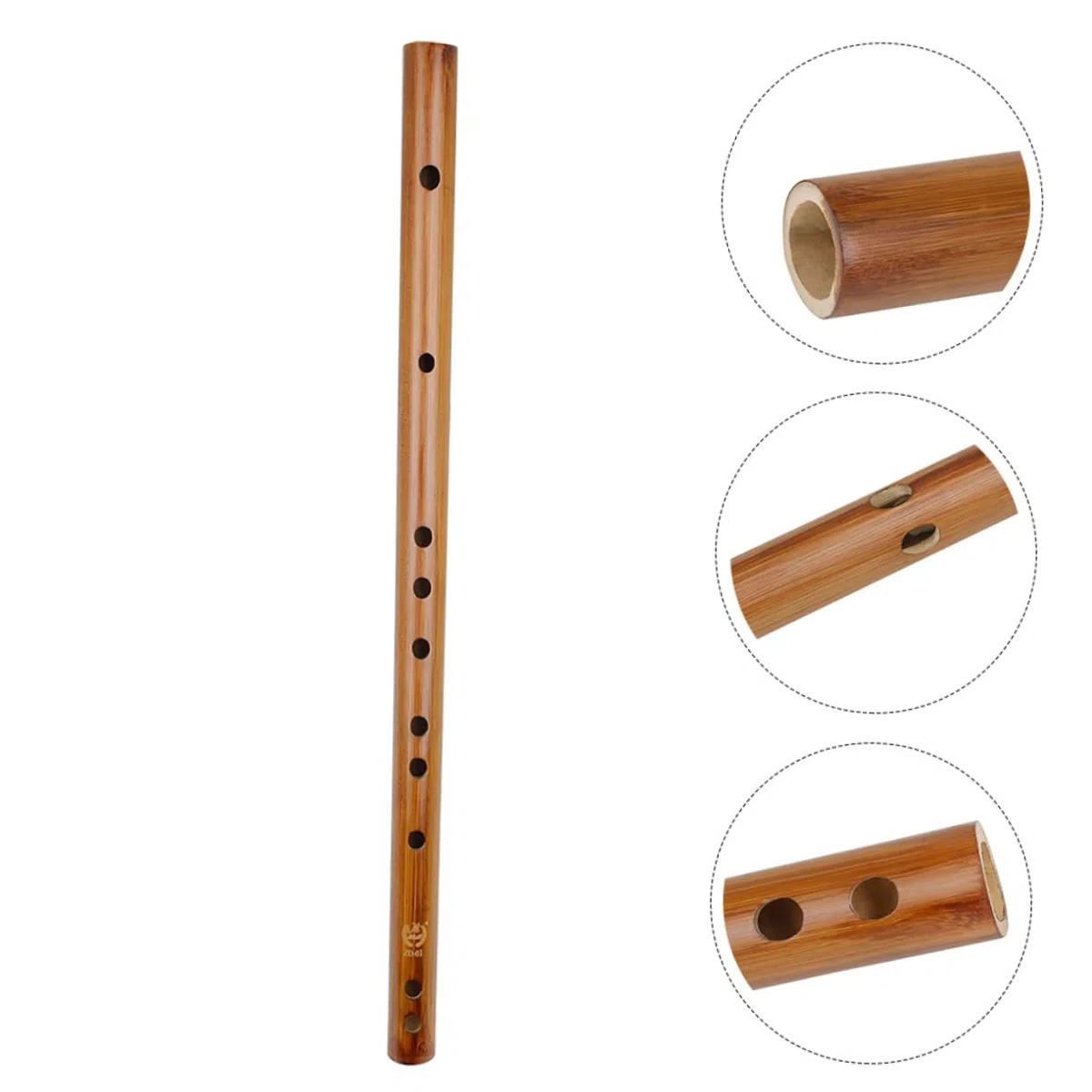 VILLCASE Flûte Piccolo En Bois c Clé Instrument De Musique Traditionnel Pratique Sans Laque Polissage Miroir Livrée Paquet En Velours Petite Flûte Portable Pour Débutants Solide