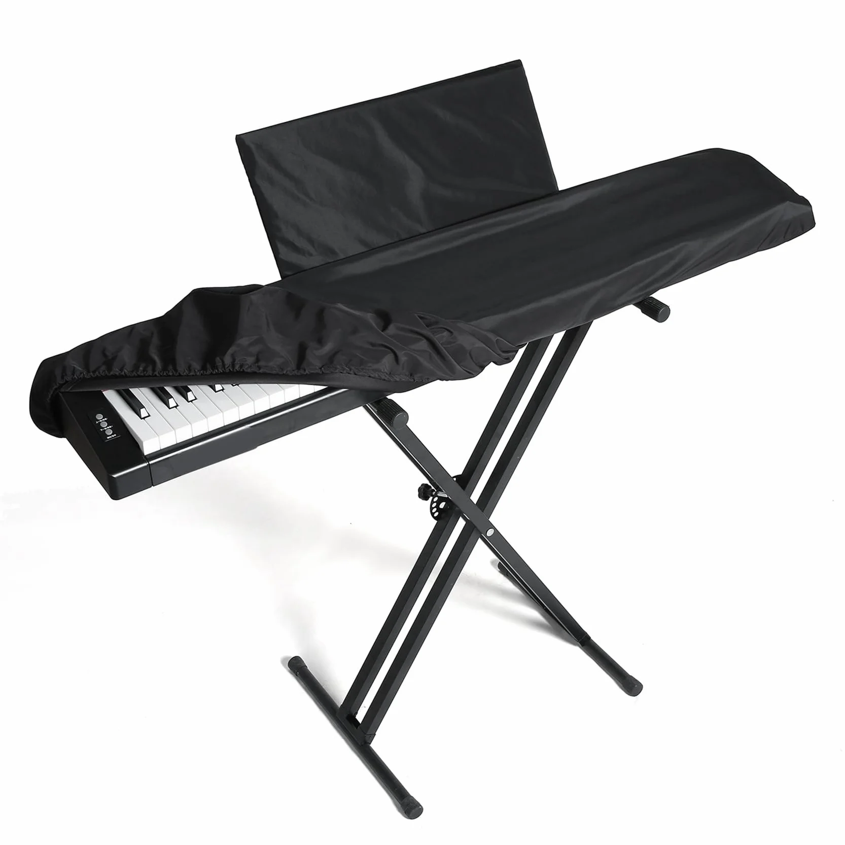 Housse anti-poussière pour clavier de piano 88 touches - Étanche à la poussière - Lavable - Avec couvercle de pupitre