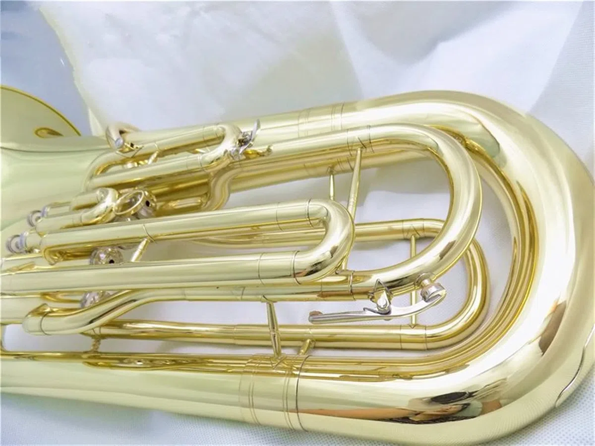 4 Pistons Euphonium BB avec Coque Et Embouchure Instrument De Musique en Laiton Jaune Euphonium Horn Euphonium étudiant