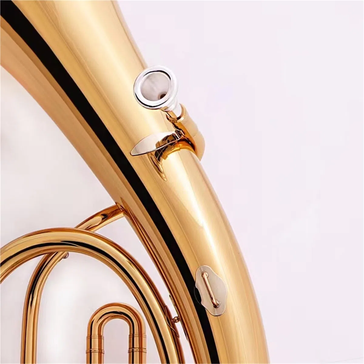 Euphonium Débutant Euphonium À Quatre Clés Plates En Si Bémol Instrument En Cuivre Pour Débutants Et Joueurs D'examen De Niveau
