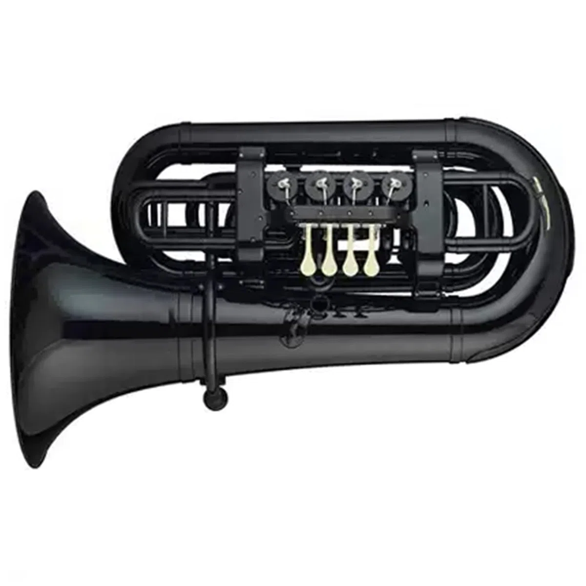 Kit Deuphonium Tuba En Plastique Euphonium Instrument À Cuivres Si Bémol Majeur Débutant Examen Noté Performance Professionnelle Noir