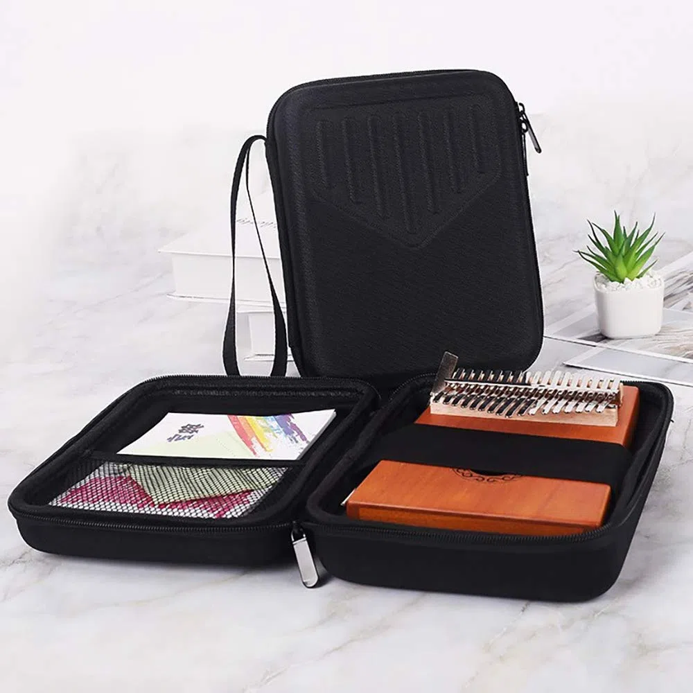 17 Touches Kalimba éTui Pouce Piano BoîTe Sac RéSistant à L'Eau Antichoc Percussion Clavier Instruments de Musique Partie
