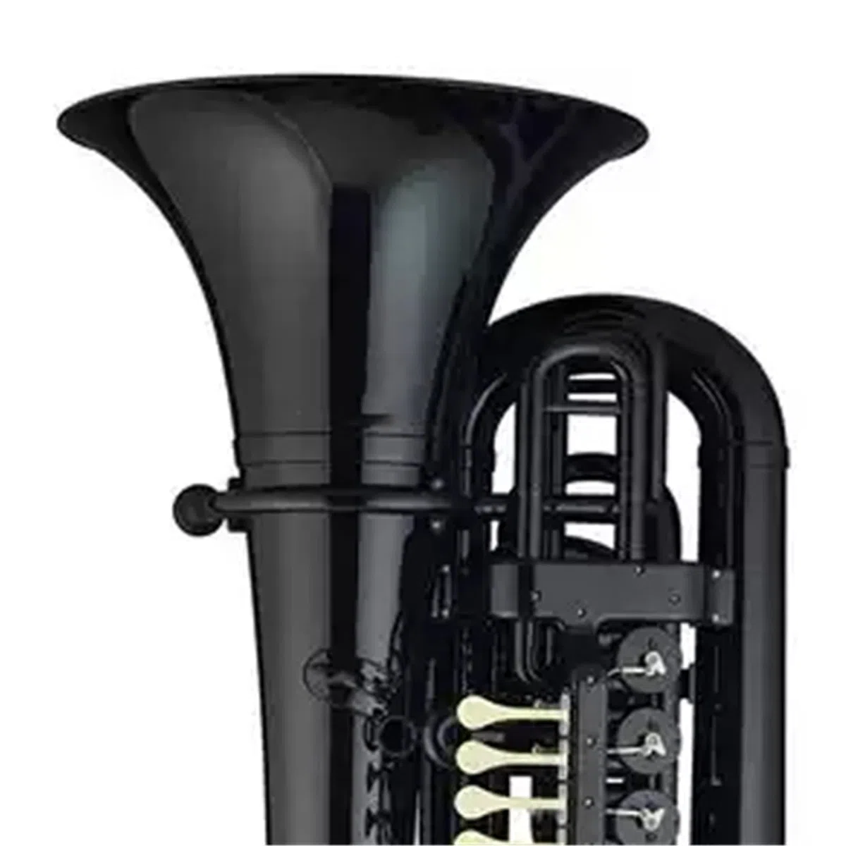 Kit Deuphonium Tuba En Plastique Euphonium Instrument À Cuivres Si Bémol Majeur Débutant Examen Noté Performance Professionnelle Noir