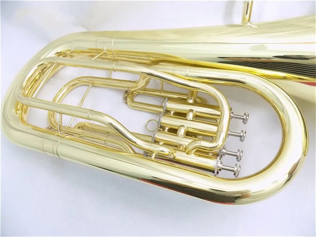 4 Pistons Euphonium BB avec Coque Et Embouchure Instrument De Musique en Laiton Jaune Euphonium Horn Euphonium étudiant