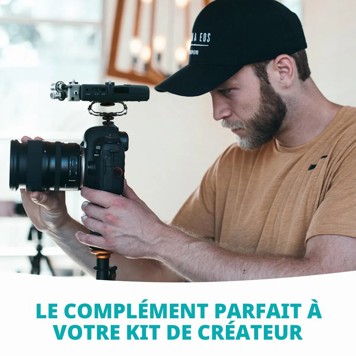 Movo SMM5-B Support antichoc universel pour microphone et enregistreur portable – Compatible avec Zoom H1n, H2n, H4n, H5, H6, Tascam DR-40x, DR-05x, DR-07x et autres avec une vis de montage de 6,35 mm