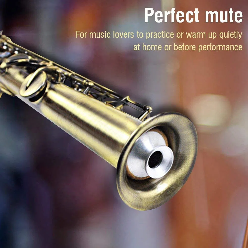 Bnineteenteam Sourdine en Alliage d'Aluminium, Réduisez Le Bruit, Saxophone Ténor, Confort et Performance, pour Pratique en Solo ou en Groupe, Apprendre et Évoluer.