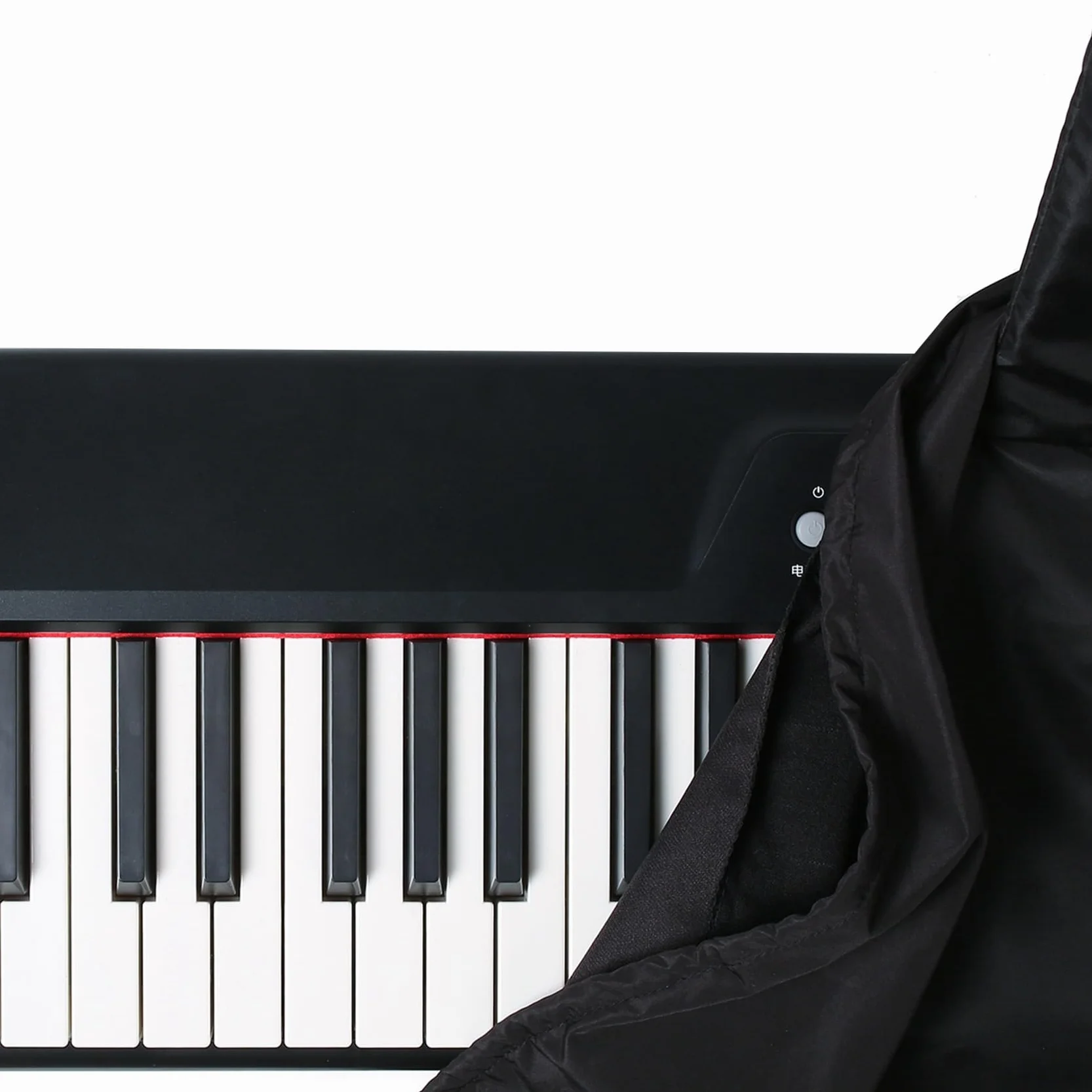 Housse anti-poussière pour clavier de piano 88 touches - Étanche à la poussière - Lavable - Avec couvercle de pupitre