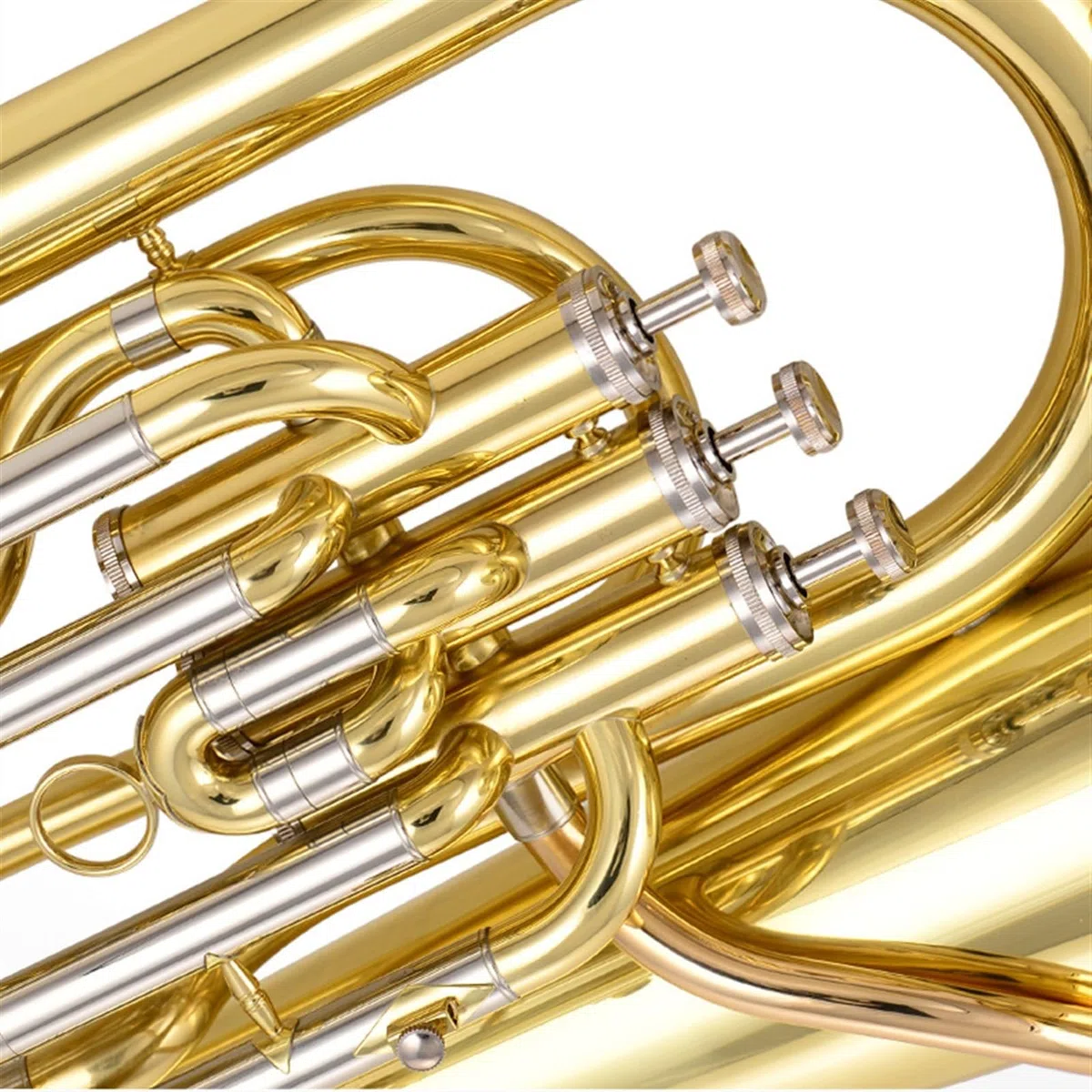 Euphonium Professionnel Euphonium À Trois Supports Et À Clé Latérale, Euphonium Compensé En Sib Avec Étui Et Embout