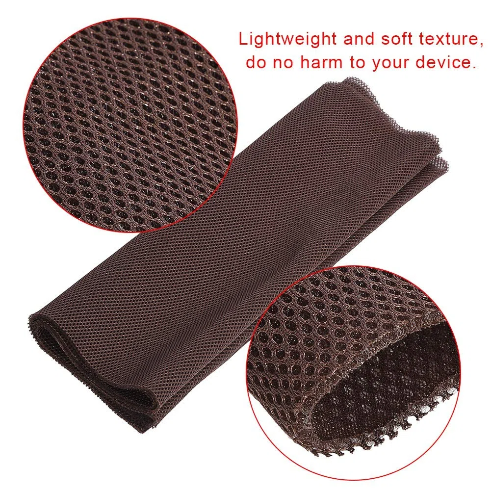 1,4 M X 0,5 M, Housse en Tissu Stéréo Audio Guitare Ampli Grill Tissu Anti-poussière Tissu de Protection Haut-Parleur Maille Grill Noir (Brun)