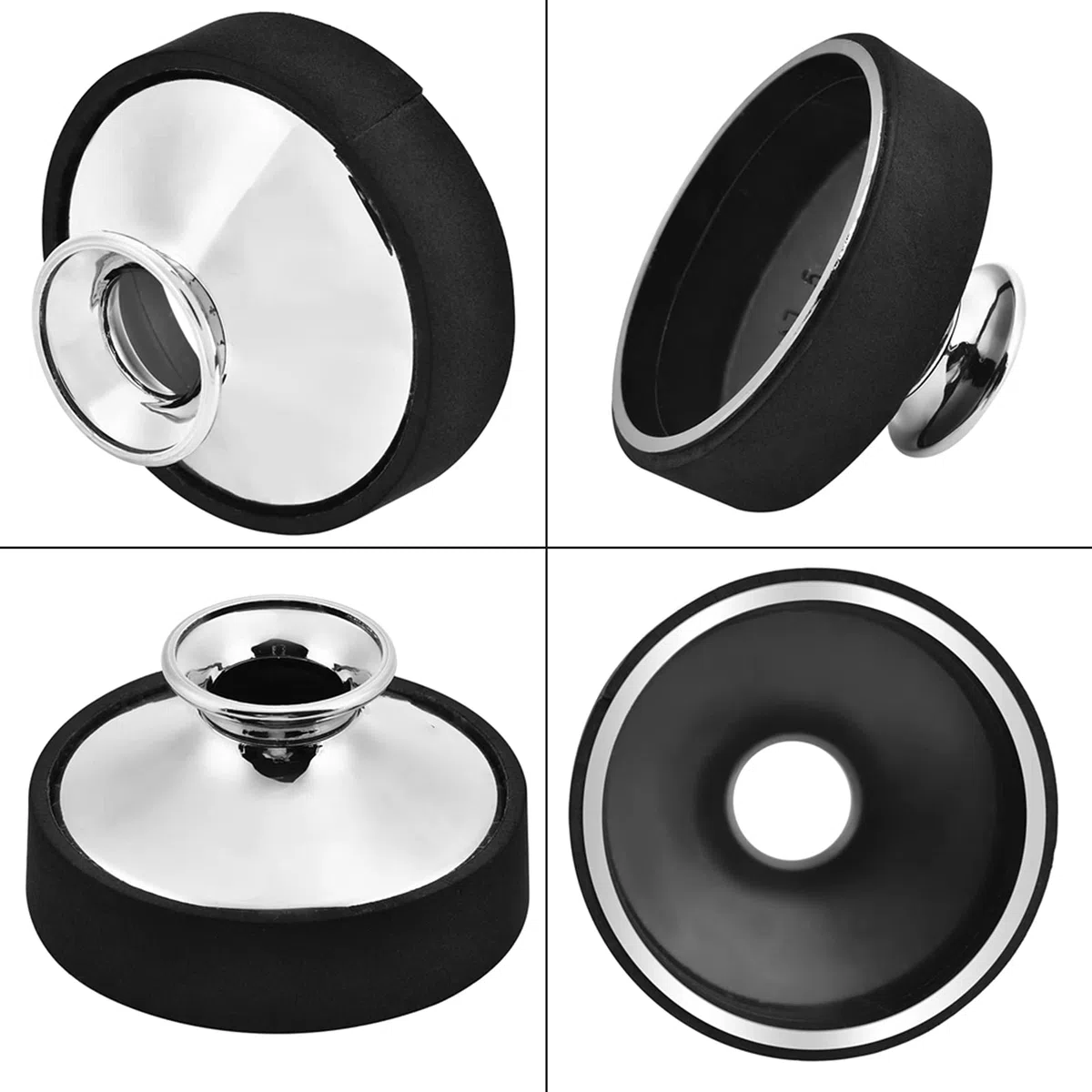 Sourdine pour Saxophone Alto, Accessoire D'amortissement pour Saxophone Alto en ABS Léger pour Affaiblir le Son sans Déranger les Autres (SILVER)
