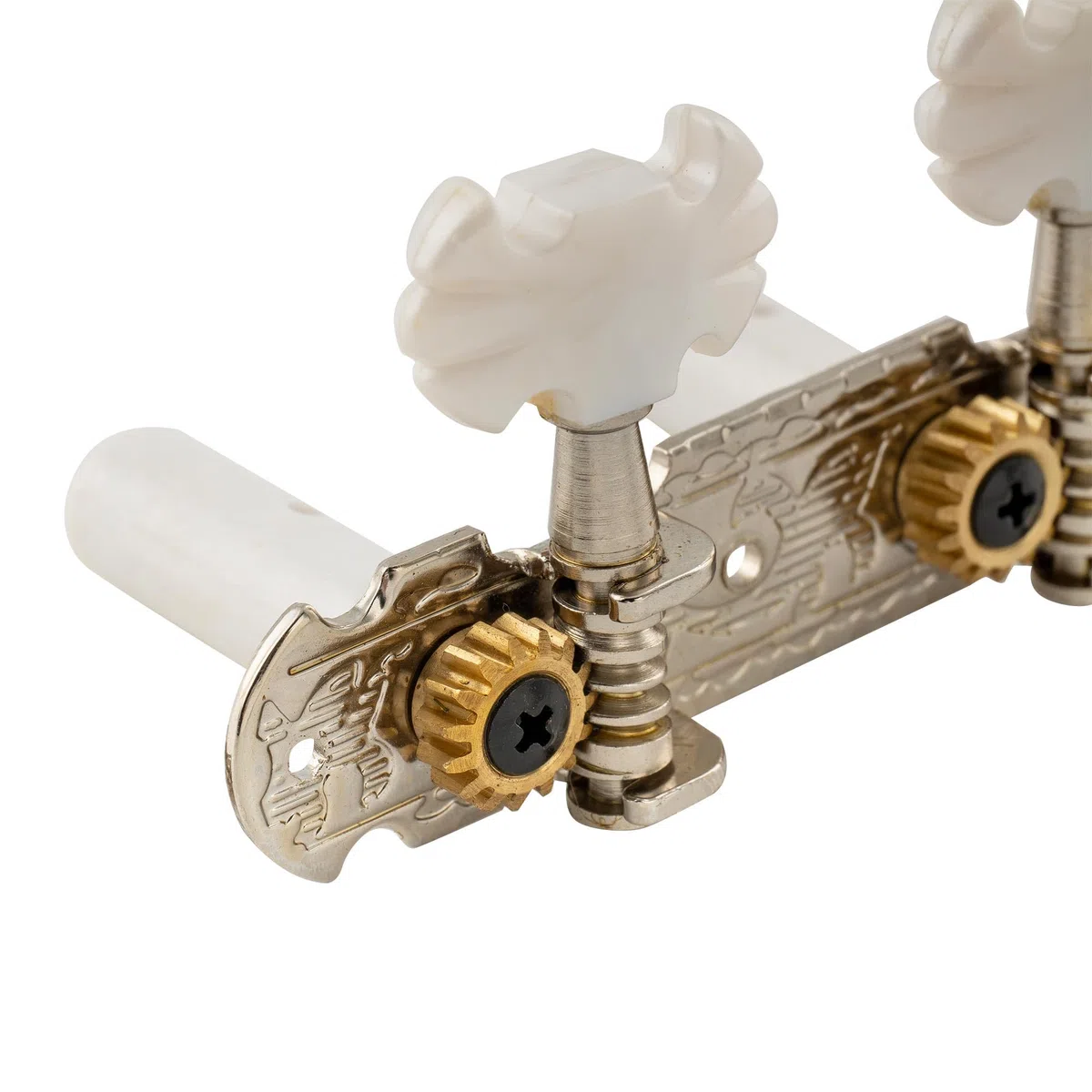Musiclily Pro Mécaniques 3x3 Style Lyra pour Guitare Classique, Nickel Deux Plaques