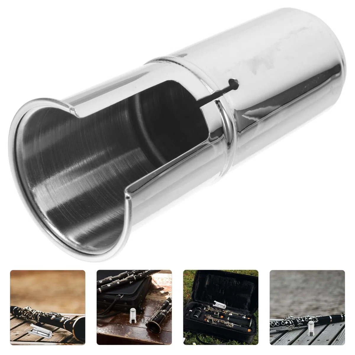 IMIKEYA Capuchon De Protection En Métal Nickelé Pour Clarinette Si Bémol Et Saxophone Alto Couvre Bec Durable Et Stable Accessoire Remplaçant Protection Robuste Pour Instruments À Vent