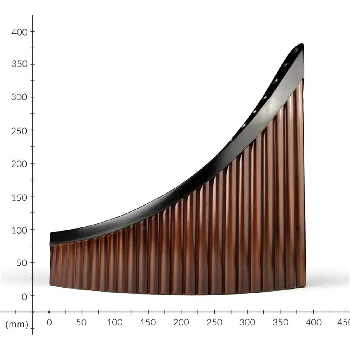 La Flûte De Pan 25 Tuyaux Bicolores C Clé Marron Fait À La Main Flûte En Bois De Bambou Marron Flûte De Pan Instrument À Vent Traditionnel(L)