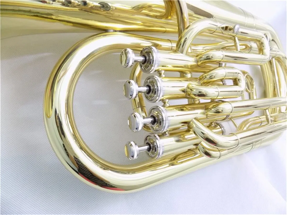 4 Pistons Euphonium BB avec Coque Et Embouchure Instrument De Musique en Laiton Jaune Euphonium Horn Euphonium étudiant