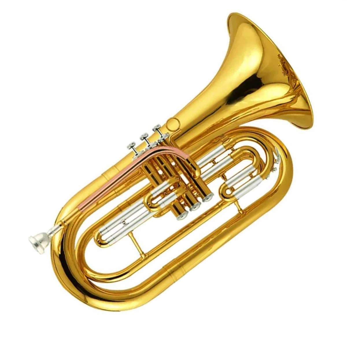 Professionnelle euphonium Euphonium De Marche En Laiton Doré Leadpipe