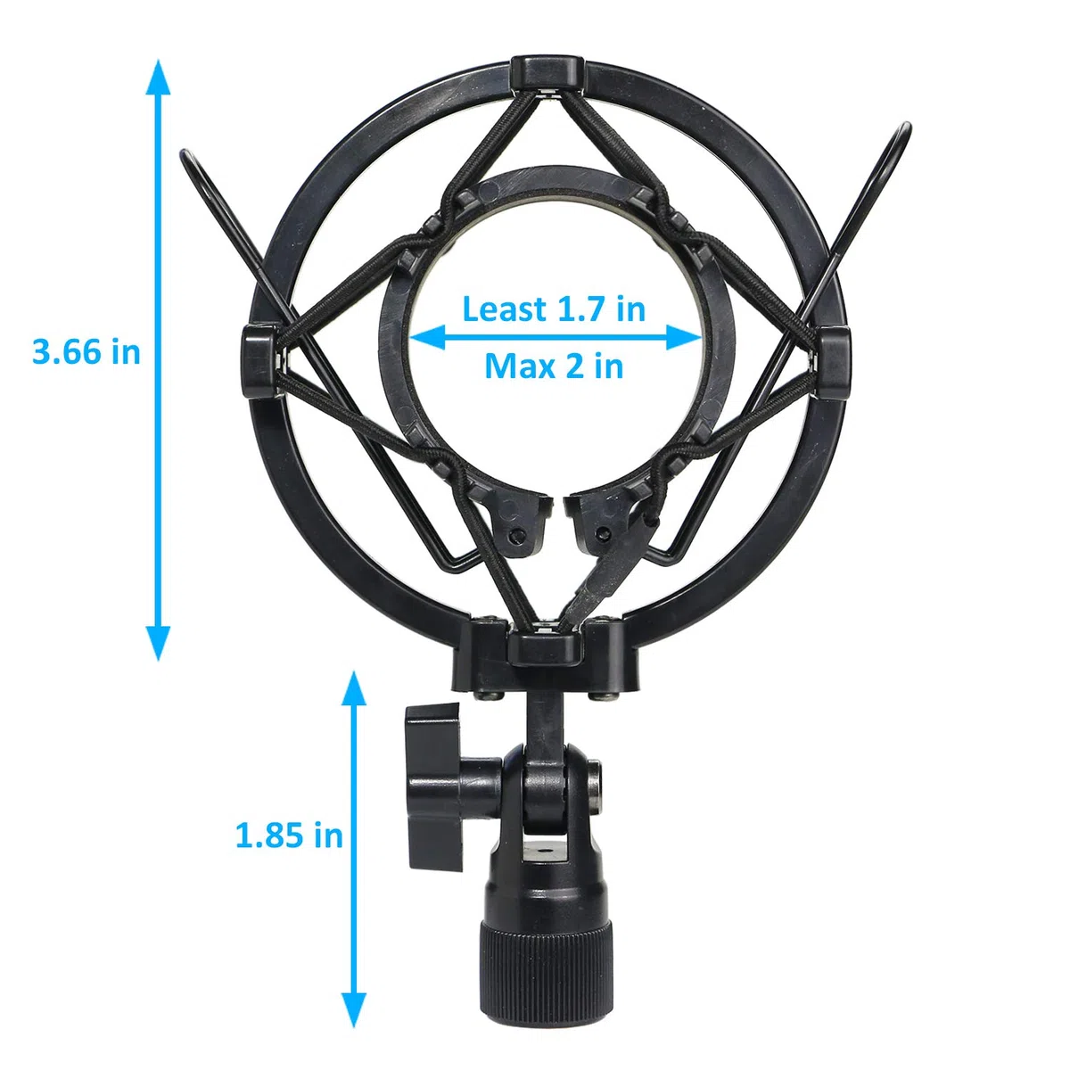 AT2020 Suspension - Le Shock mount réduit le bruit de vibration et améliore la qualité d'enregistrement pour Audio Technica AT2020 AT2020USB + AT2035 ATR2500 Micro à condensateur par YOUSHARES