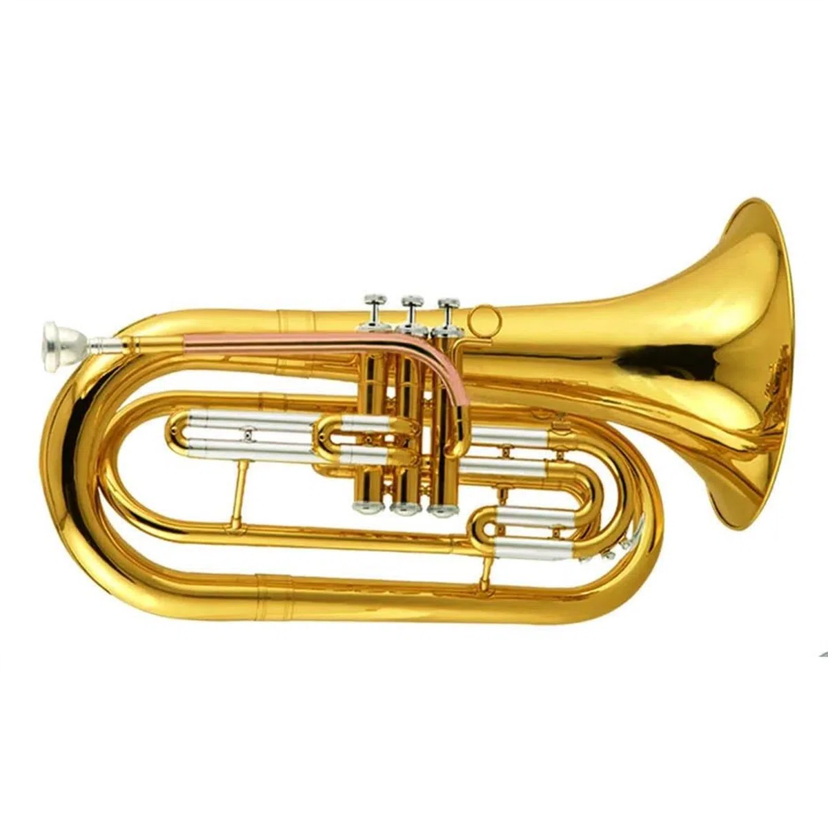 Professionnelle euphonium Euphonium De Marche En Laiton Doré Leadpipe