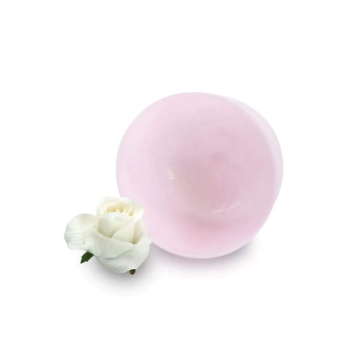 Bol Chantant en Cristal de Quartz Rose de 13 Pouces for la méditation sonore du Yoga