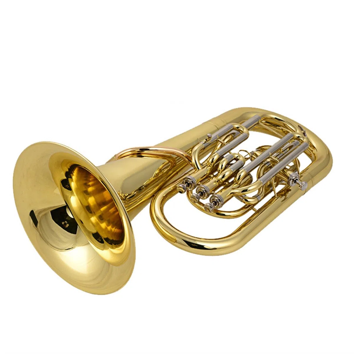 Euphonium Professionnel Euphonium À Trois Supports Et À Clé Latérale, Euphonium Compensé En Sib Avec Étui Et Embout