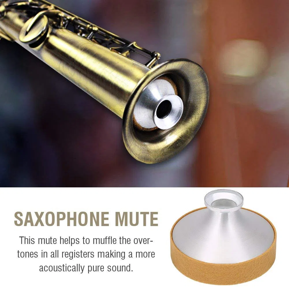 Bnineteenteam Sourdine en Alliage d'Aluminium, Réduisez Le Bruit, Saxophone Ténor, Confort et Performance, pour Pratique en Solo ou en Groupe, Apprendre et Évoluer.
