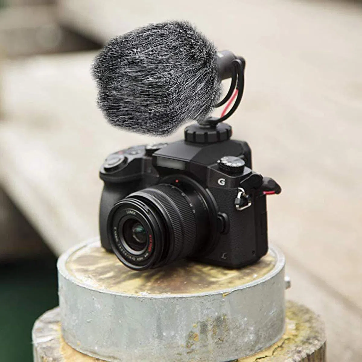 YOUSHARES Bonnette Pare-Brise, Anti Vent Bonnet Fourrure et Filtre Anti Pop Mousse Kit pour Rode VideoMicro et VideoMic Me Me-L (2 Packs)