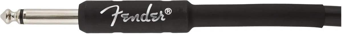 Fender"Professional Series Câble Instrument - 4.5m - Droit,Angle - Noir, épais, Souples et Robustes, Son Sans Aucun Bruit Parasite