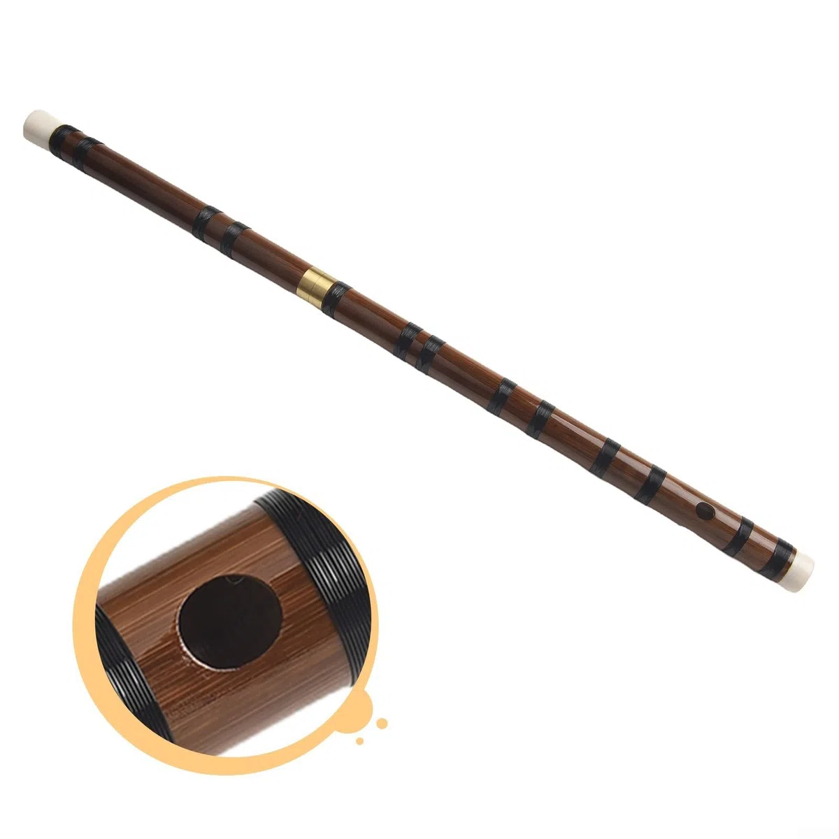 Flûte amusante à jouer, dizi chinois professionnel, clé en sol pour instrument Woodwind