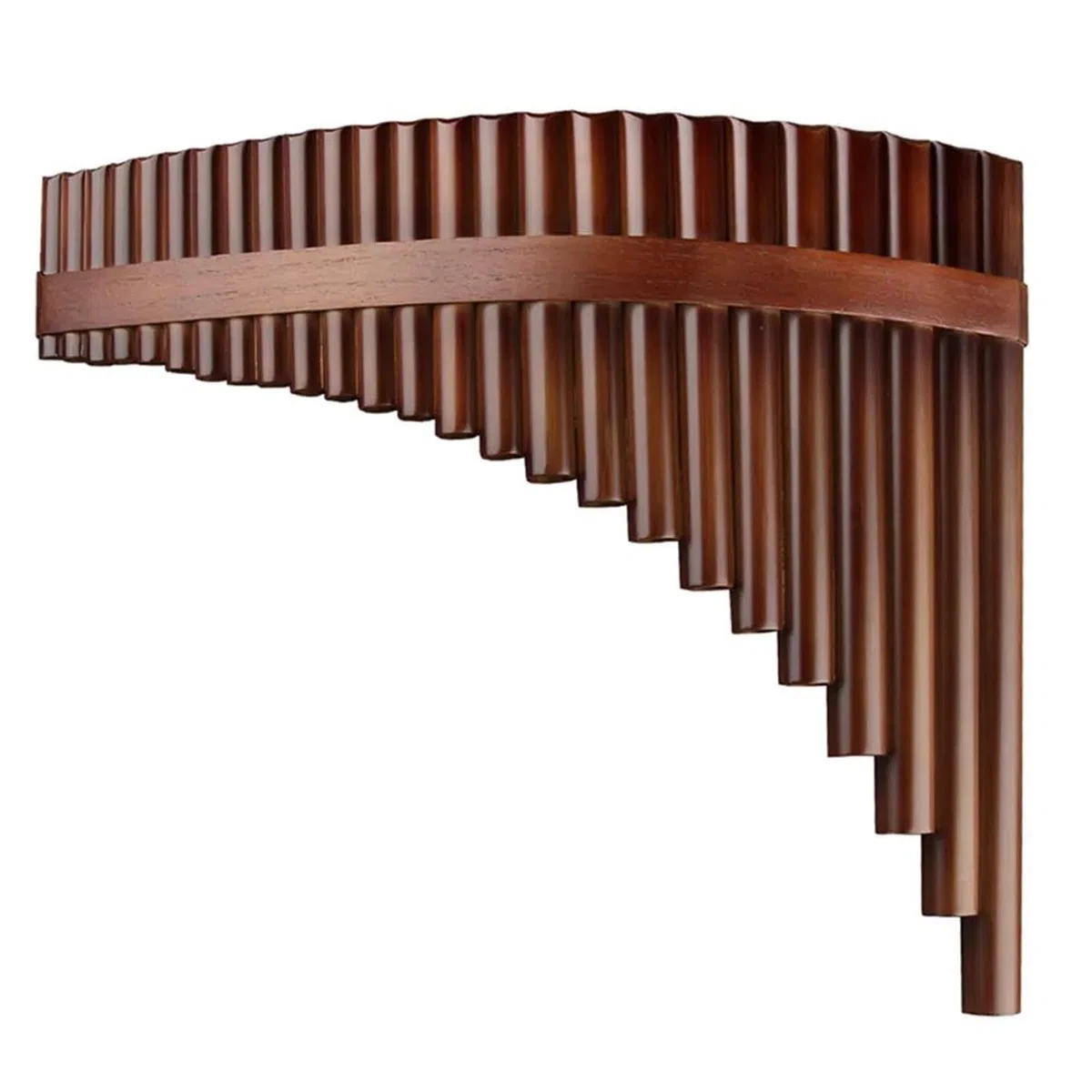 Les Mélomanes Flûte De Pan Flûte De Pan Traditionnelle En Bambou Naturel 25 Tuyaux Clé Sol(Type2)