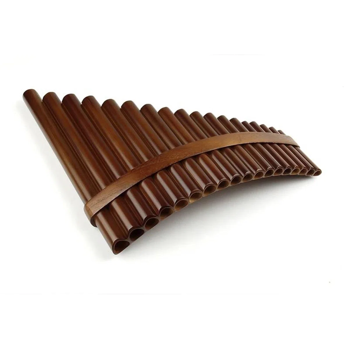 La Flûte De Pan Flûte De Pan En Bambou 18 Tuyaux Flûte De Pan Marron Clé F Tuyaux De Poêle Bois De Vent Instrument De Musique Traditionnel(Right)