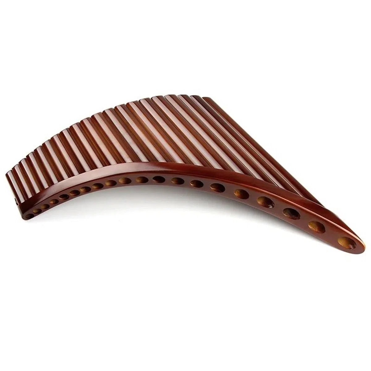 Pan Flute Instrument Brown E Key 20 Tuyaux Flûte De Pan Instruments De Musique Folkloriques Instrument À Vent Tuyaux De Poêle Faits À La Main(R)