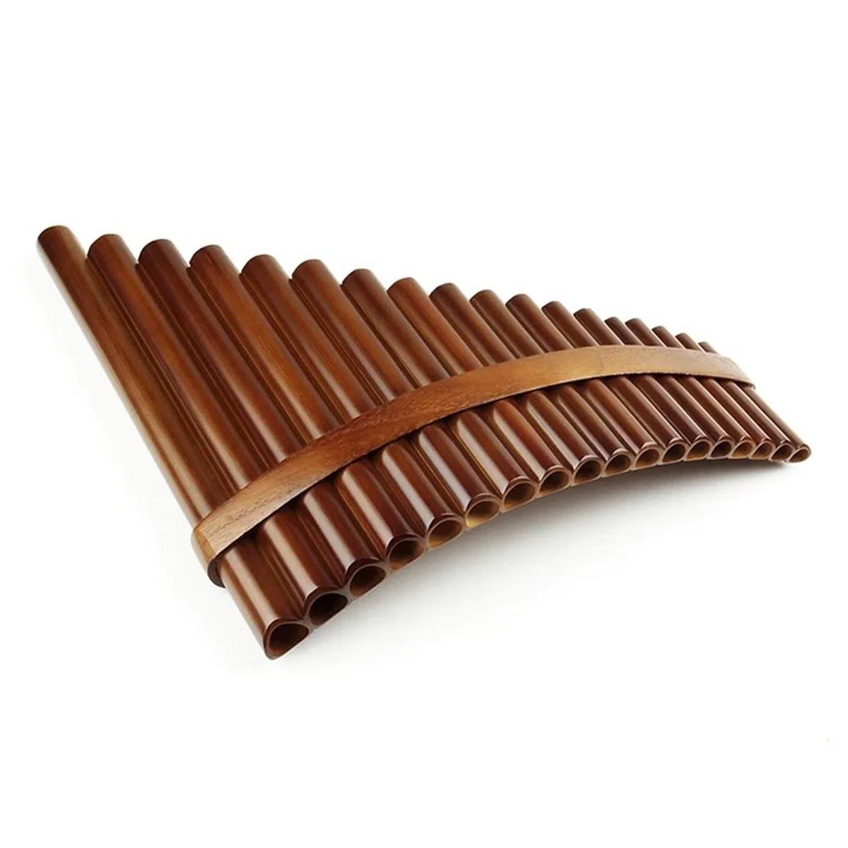 La Flûte De Pan Flûte De Pan En Bambou 18 Tuyaux Flûte De Pan Marron Clé F Tuyaux De Poêle Bois De Vent Instrument De Musique Traditionnel(Right)