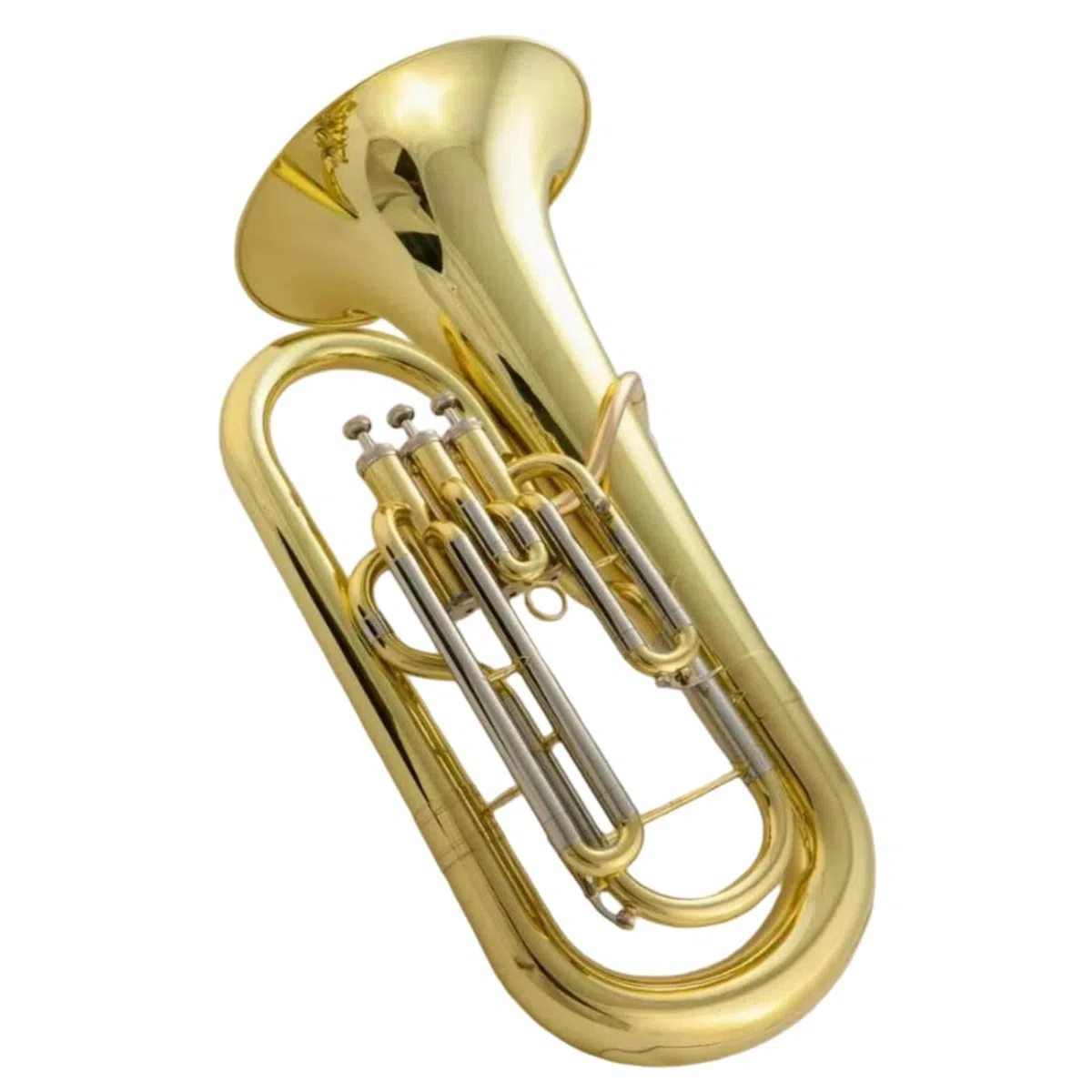 Kit Deuphonium Euphonium Clé Si Bémol Instrument En Laiton Professionnel À Trois Touches Finition Dorée