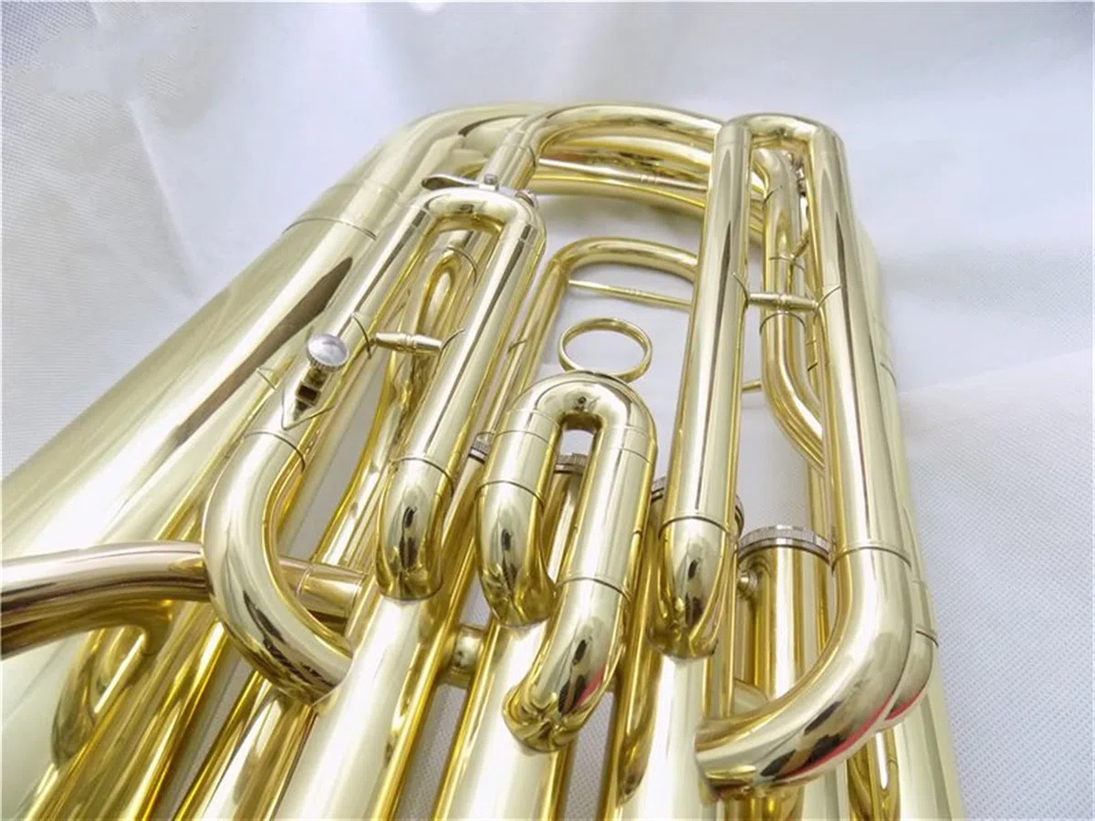 4 Pistons Euphonium BB avec Coque Et Embouchure Instrument De Musique en Laiton Jaune Euphonium Horn Euphonium étudiant