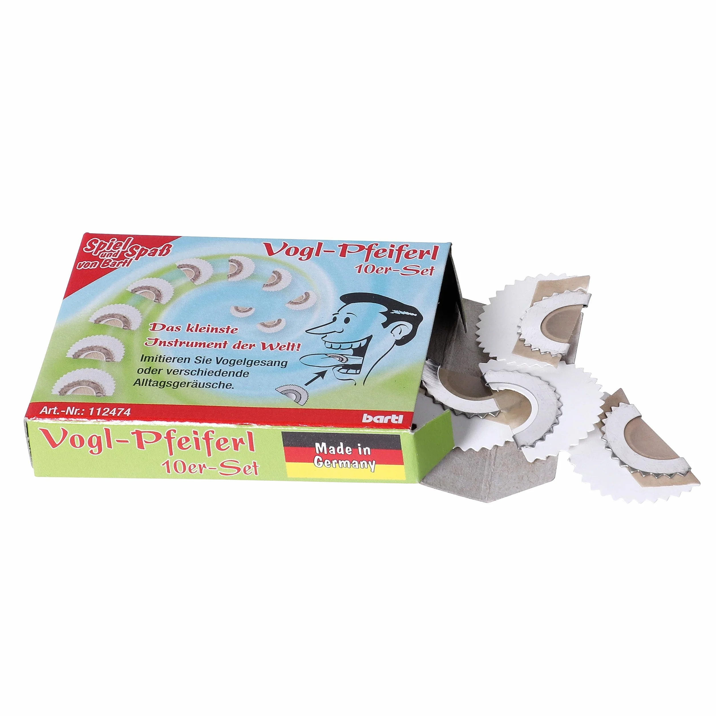 Bartl Vogl-Pfeiferl, sifflet d'oiseau soufflant comme un rossignol | Instrument nostalgique (lot de 10)