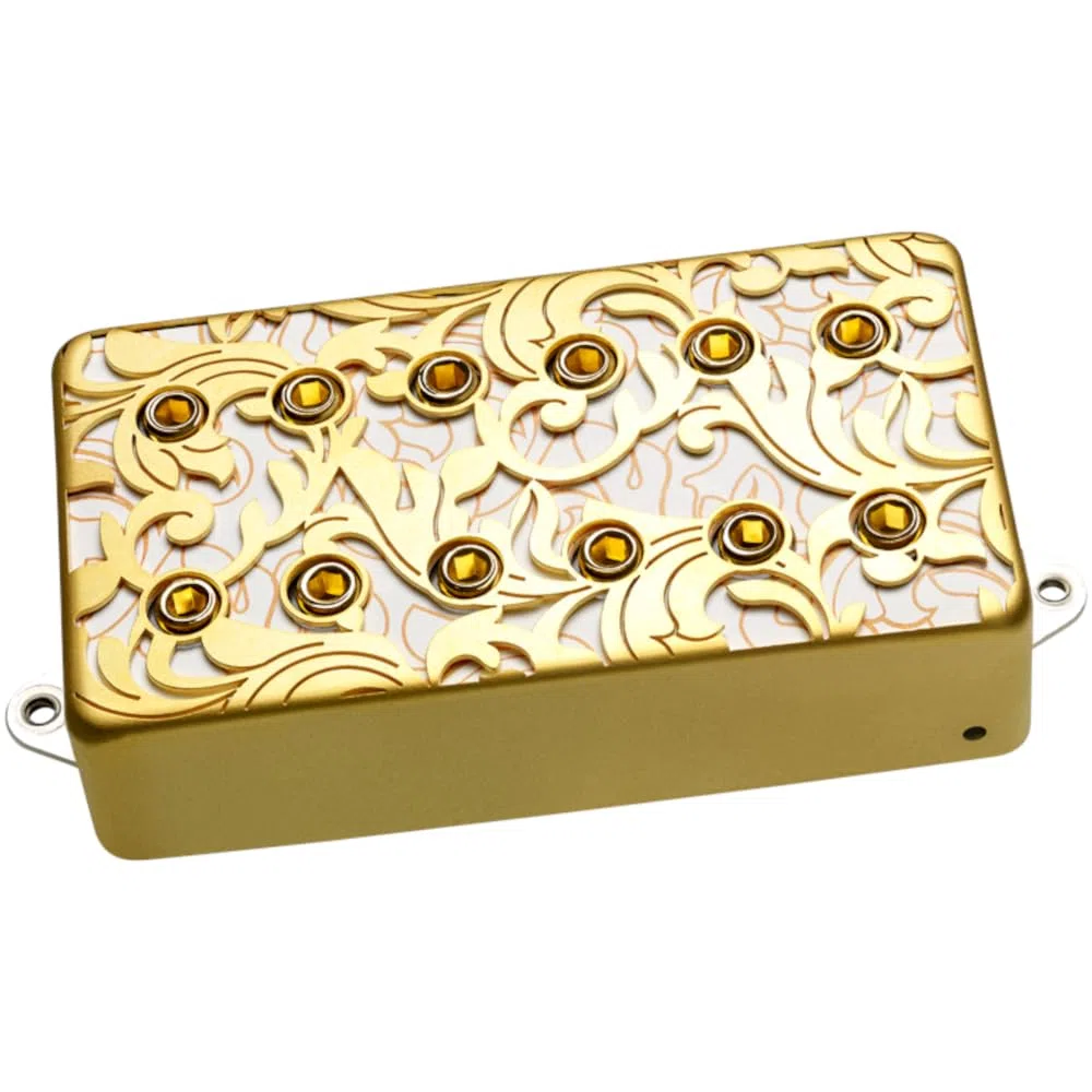 DiMarzio DP 289FSGW UtoPIA Bridge Humbucker pour guitare électrique, doré et blanc