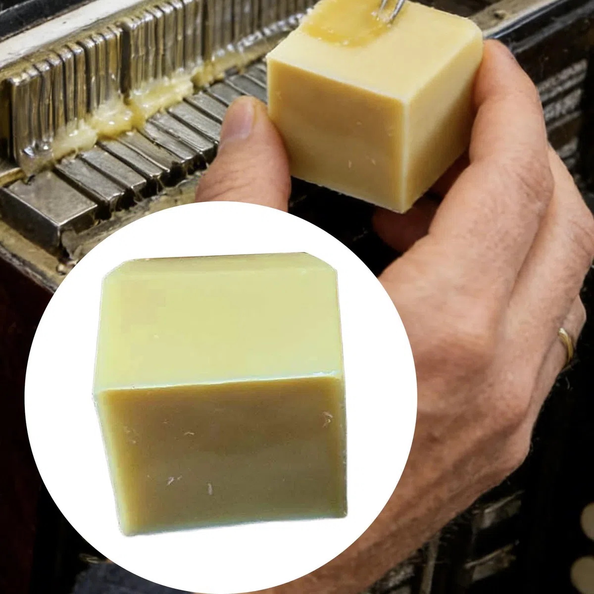 MagiDeal Bloc de cire d'abeille jaune pour accordéon, entretien des instruments de musique, robuste, compact et polyvalent, réparation et maintenance, 1 Pcs