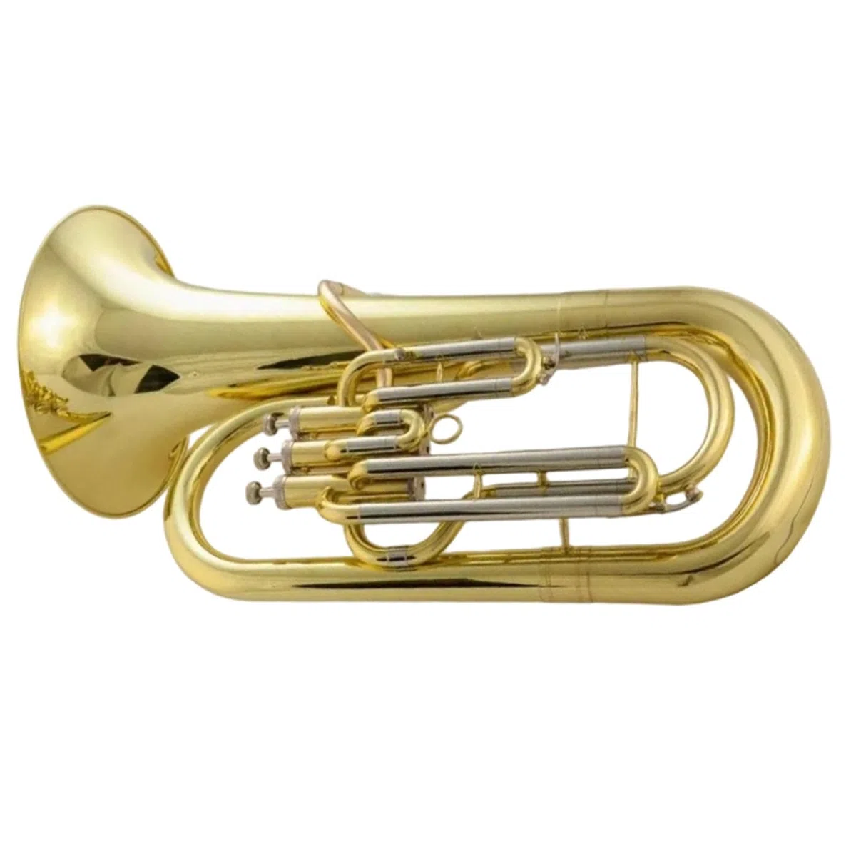 Kit Deuphonium Euphonium Clé Si Bémol Instrument En Laiton Professionnel À Trois Touches Finition Dorée